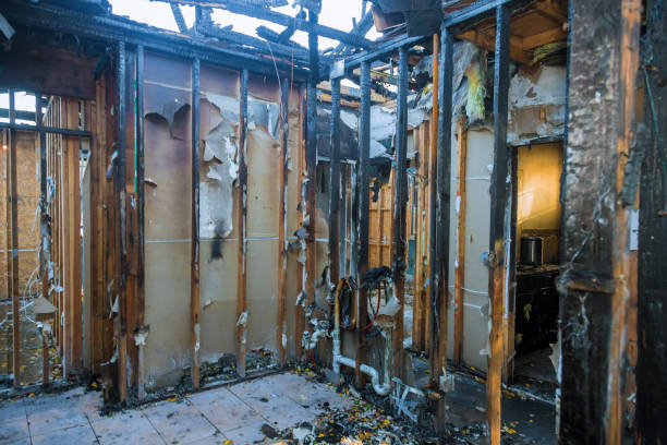 Professional Fire Damage Repair technician working in Flower Mound, TX